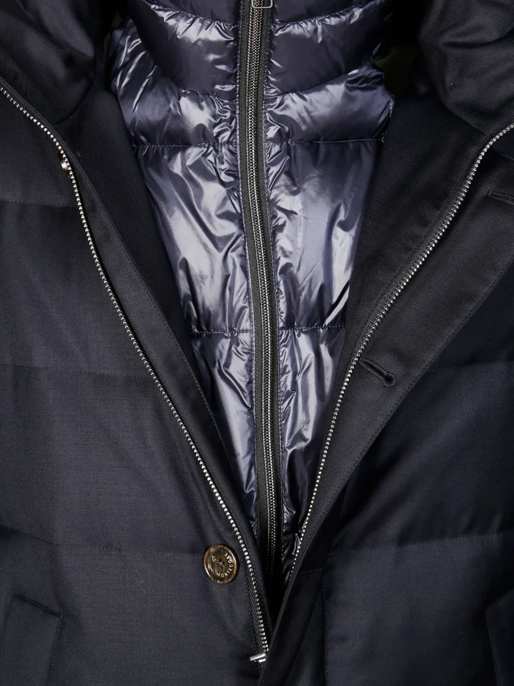 Montecore Gewatteerd jack met capuchon Blauw