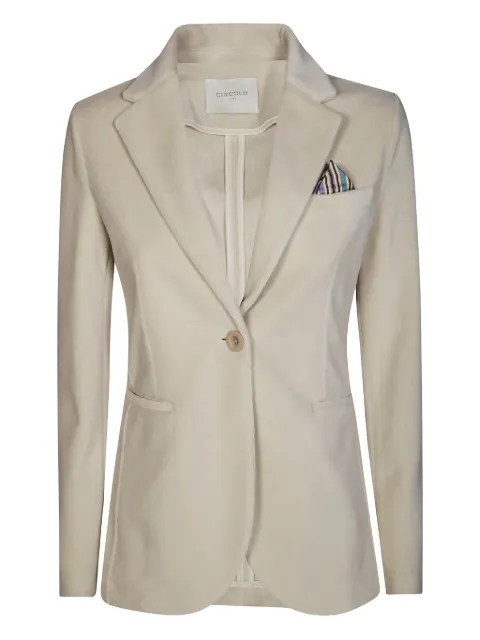 Circolo 1901 single-breasted velvet blazer