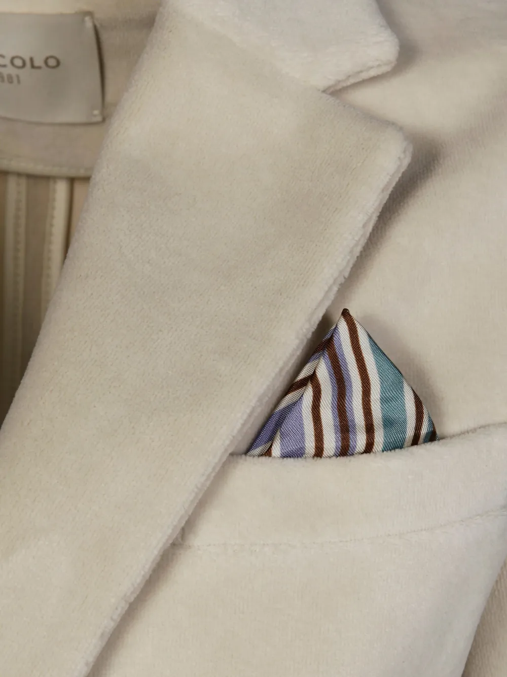 Circolo 1901 Single-breasted Velvet Blazer In Neutral