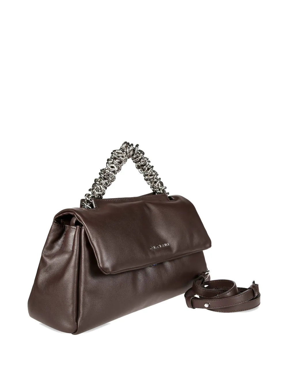 Orciani Sveva Longuette Chain-handle Tote Bag In Brown