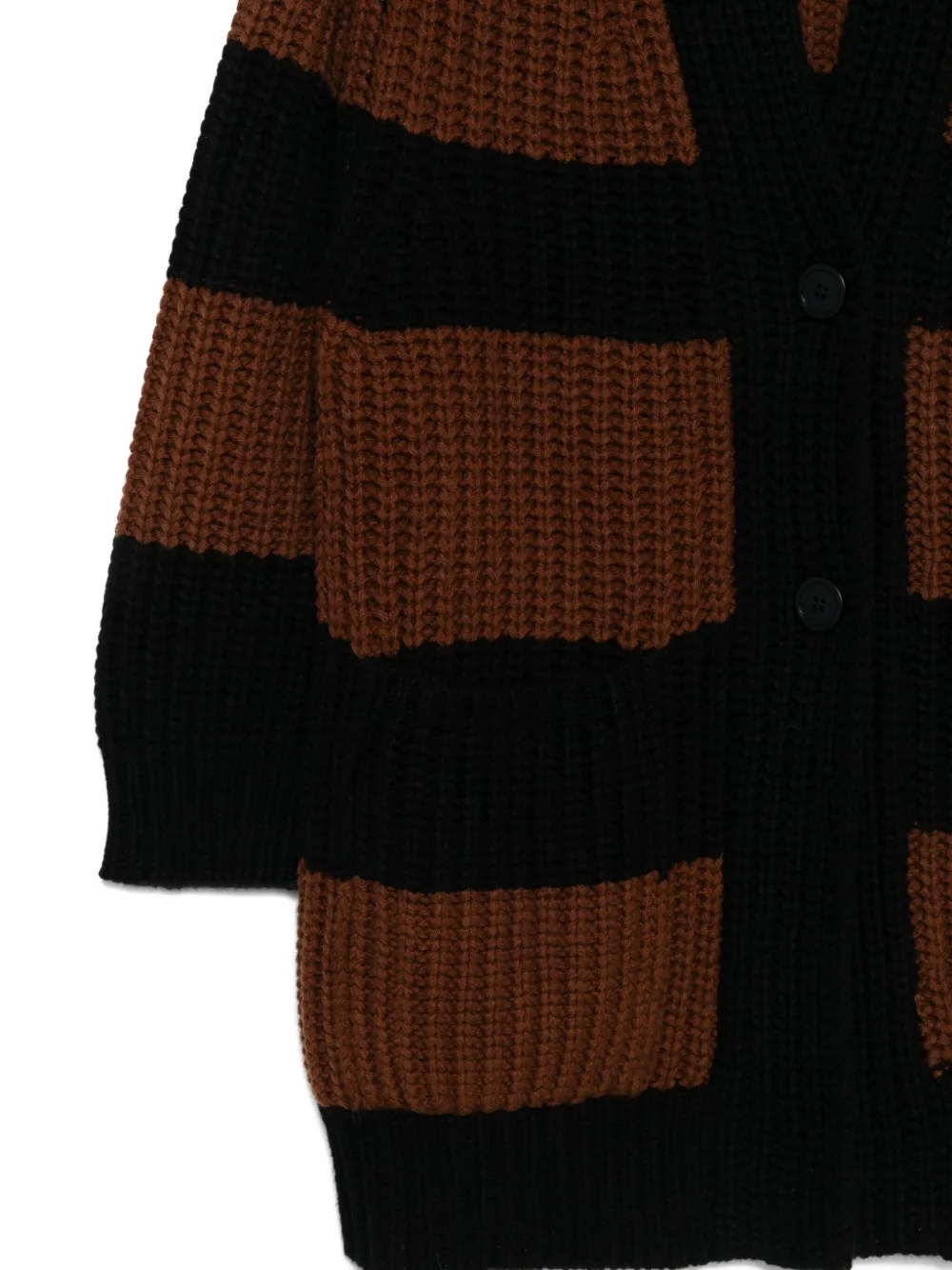 Semicouture Gestreept vest Bruin