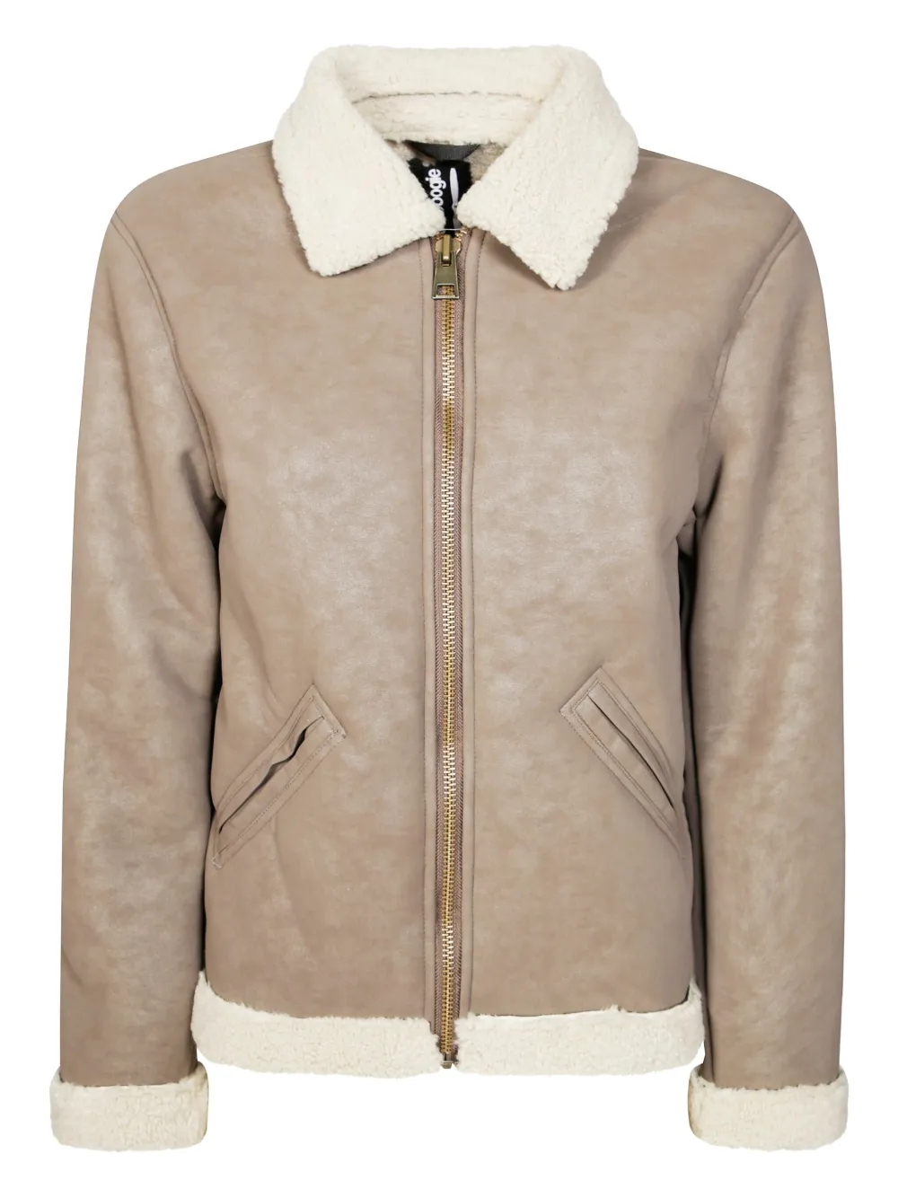 Bomboogie Kids' Shearling-effect Jacket In Neutral