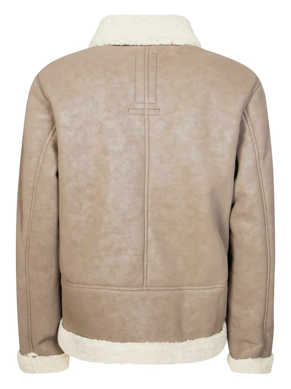 Bomboogie Shearling-effect Jacket In Neutral