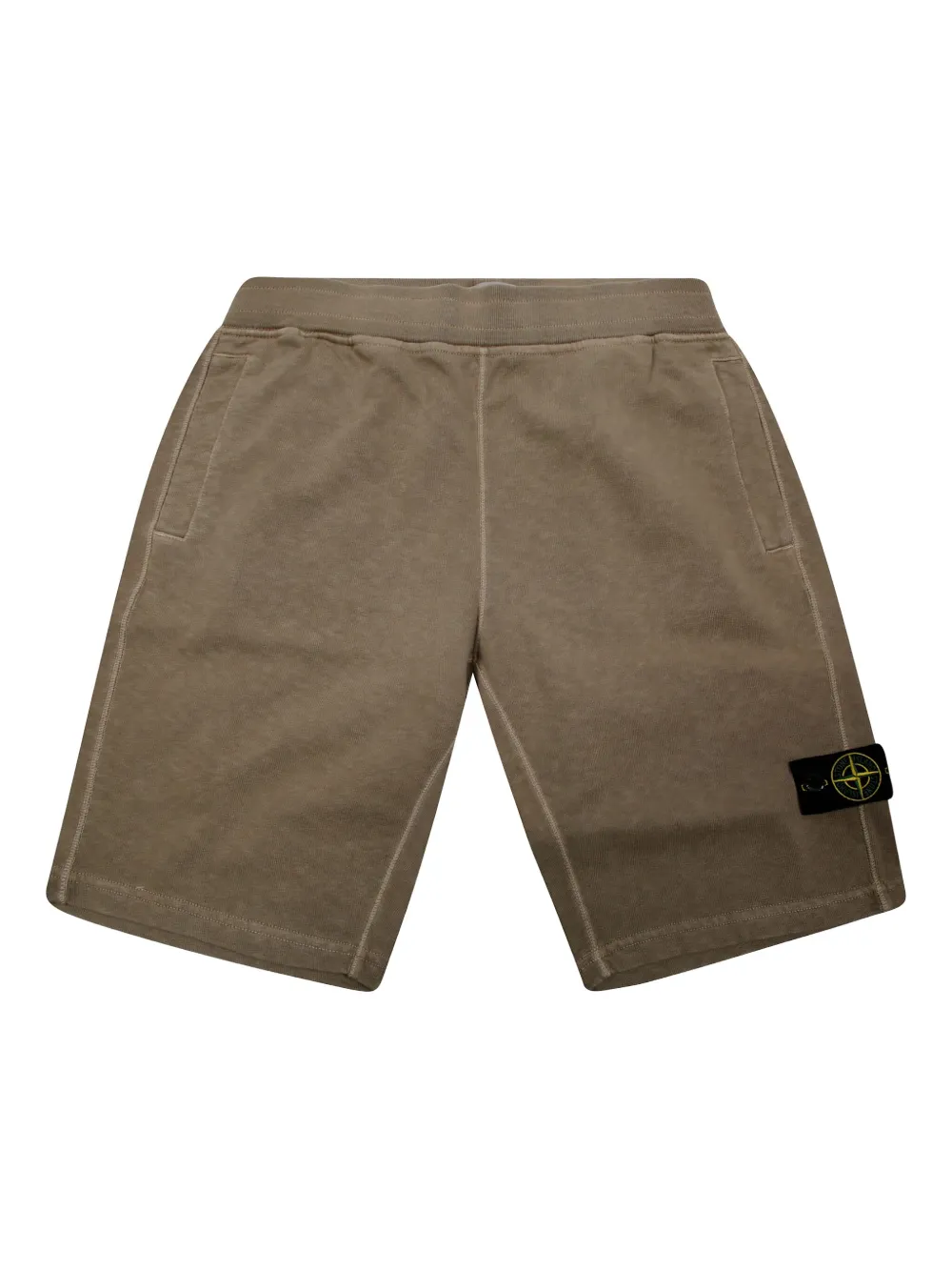 Stone Island Junior コンパスパッチ ショートパンツ - ブラウン Stone Island Junior コンパスパッチ ショートパンツ - ブラウン