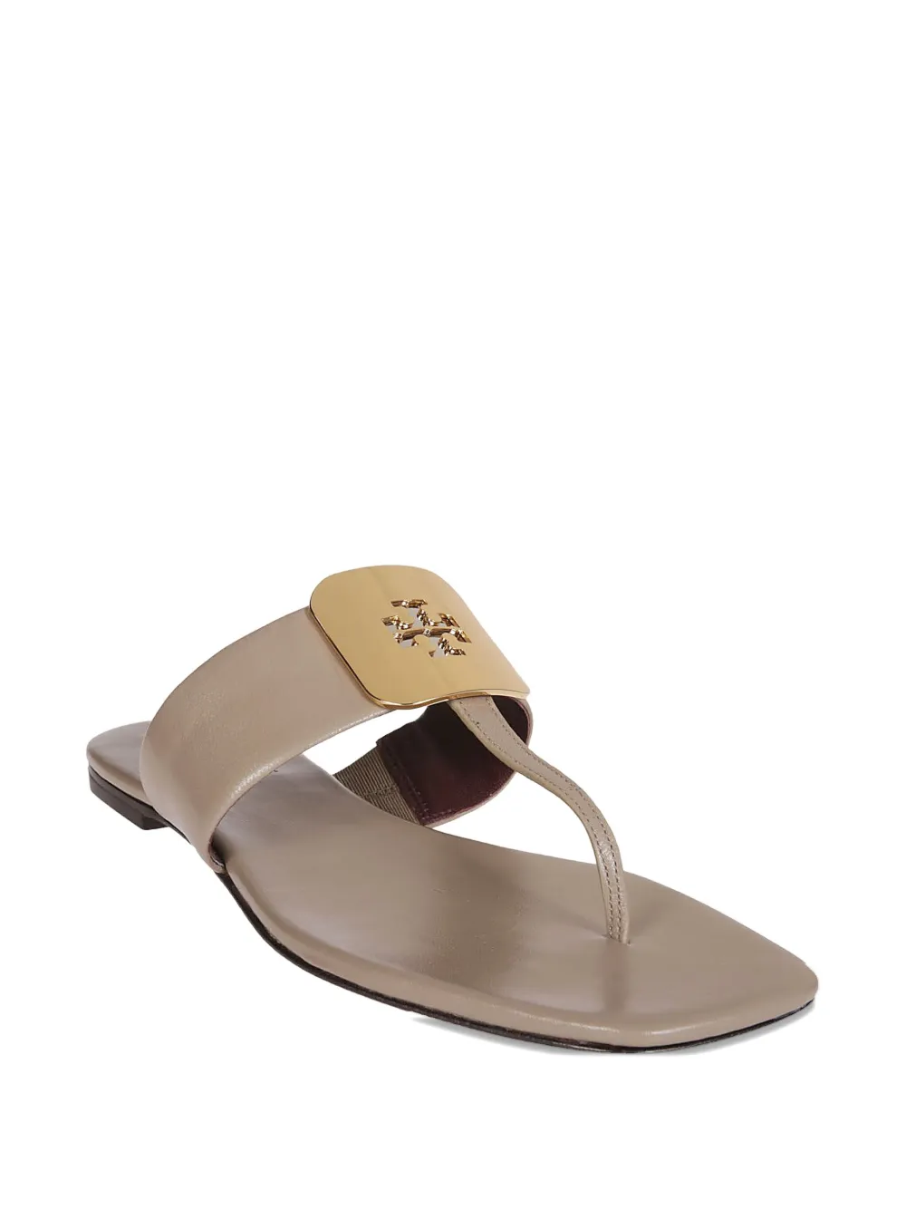 Tory Burch Georgia logo-plaque flat sandals | Flat Sandals | Image 2
