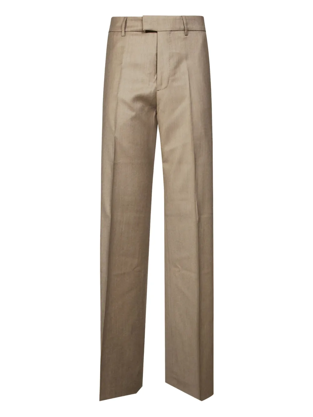 Berwich Wide-leg Straight-leg Cashmere Wool Trousers In Gold