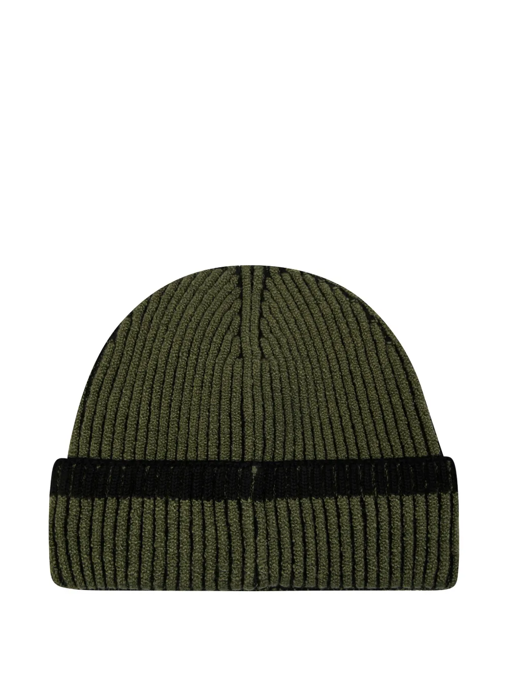 Stone Island ribbed beanie - Groen