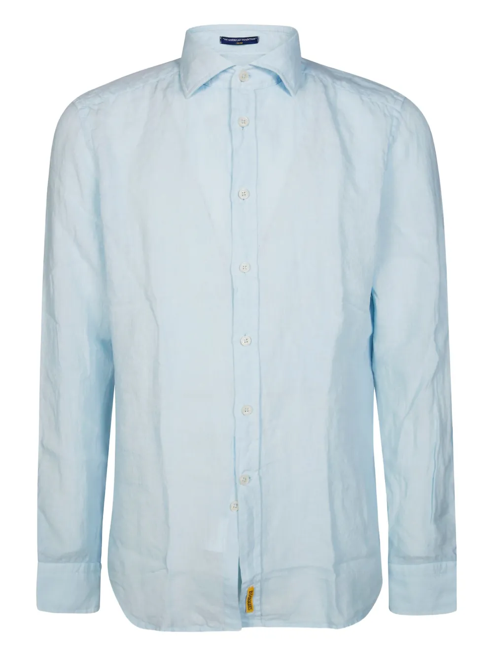 B.D. Baggies embroidered-logo linen shirt | Blue | Image 1