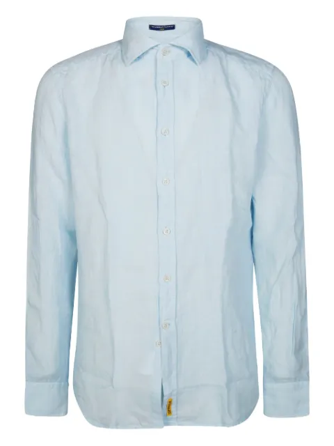 B.D. Baggies embroidered-logo linen shirt