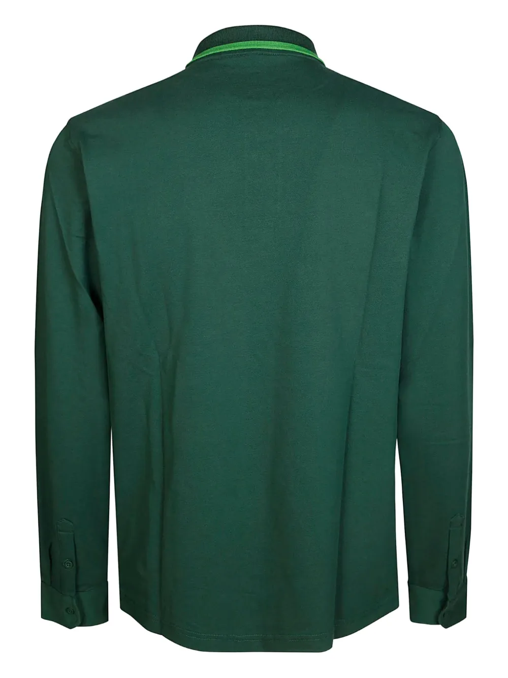 Sun68 Poloshirt met gestreepte kraag - Groen