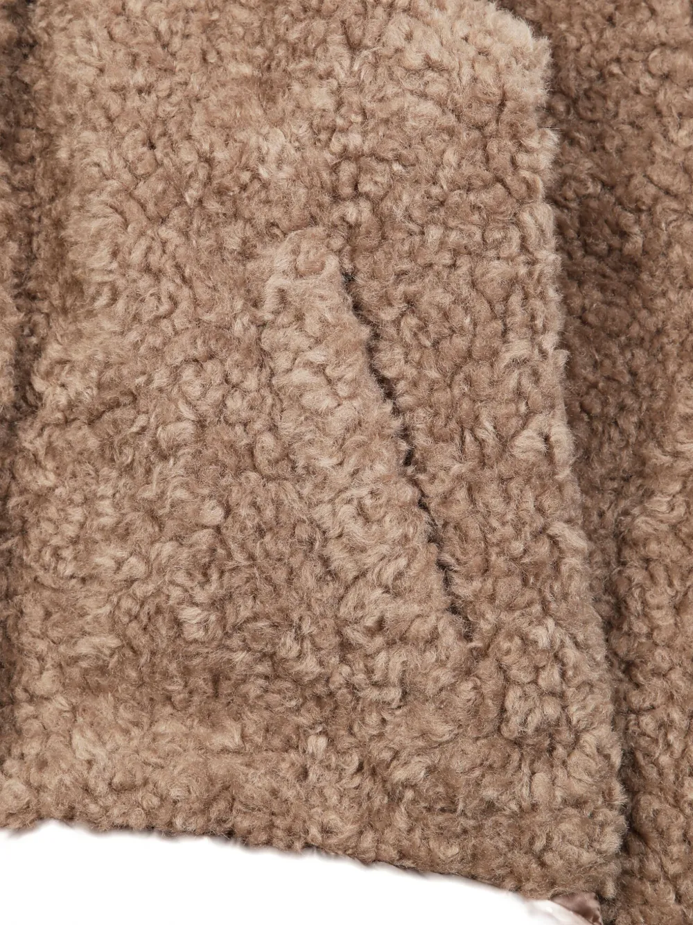 Bomboogie Hooded Faux-fur Jacket In Brown