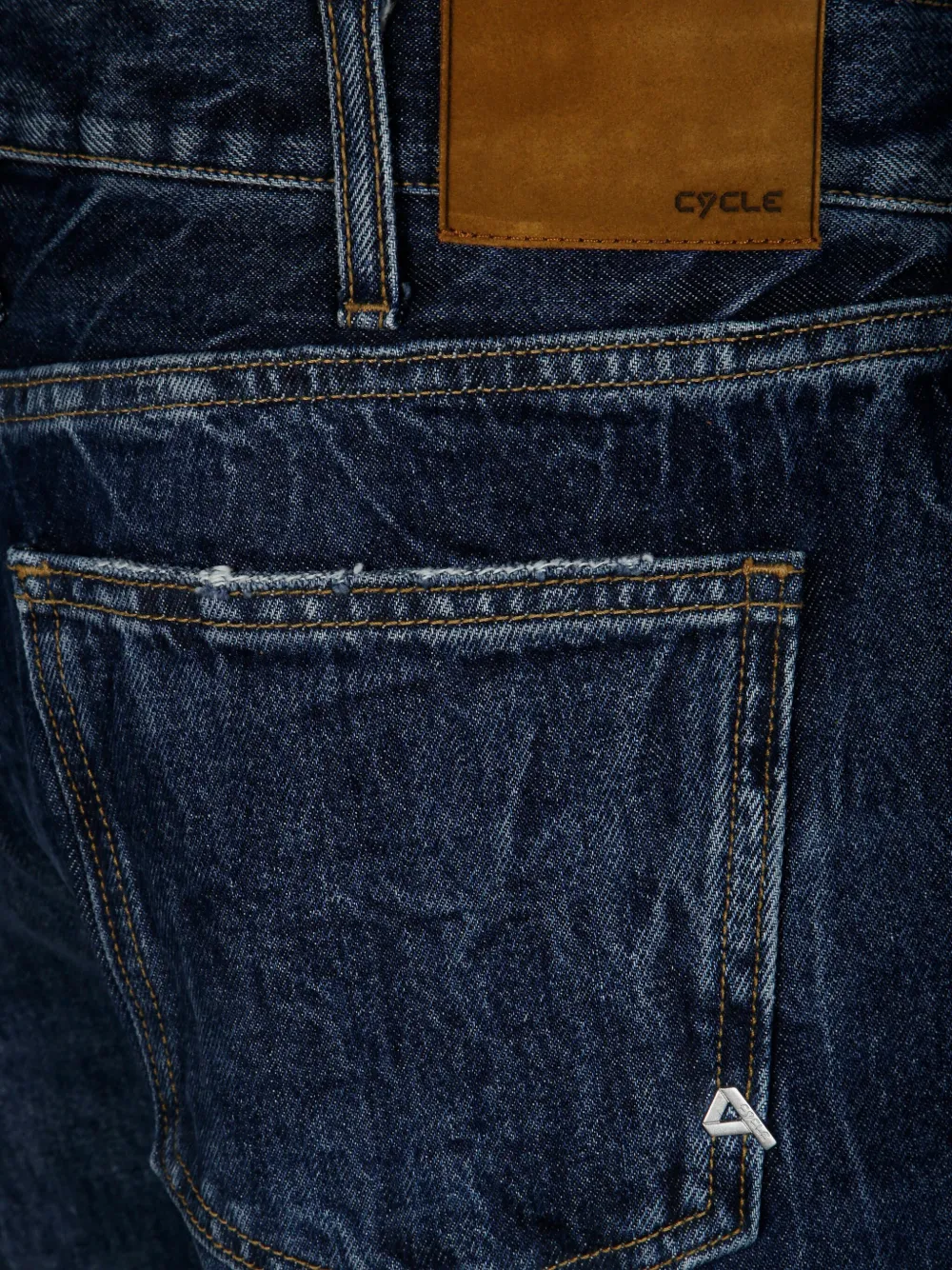 Cycle Jeans met wijde pijpen Blauw