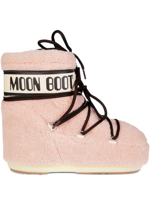 Moon Boot fleece laced boots