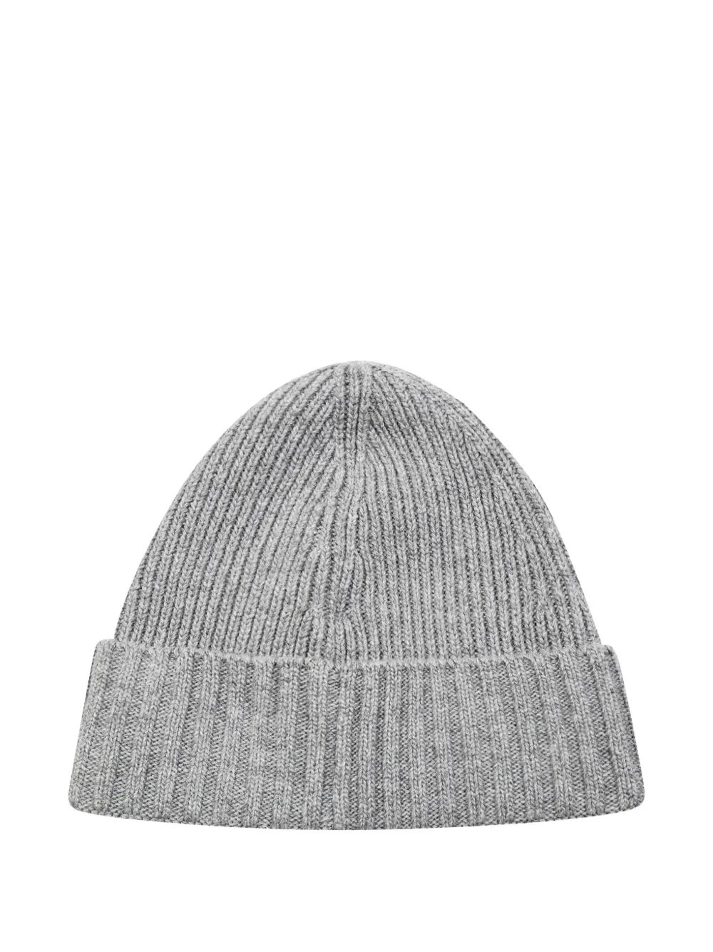Stone Island Junior ribbed knit beanie hat - Grijs