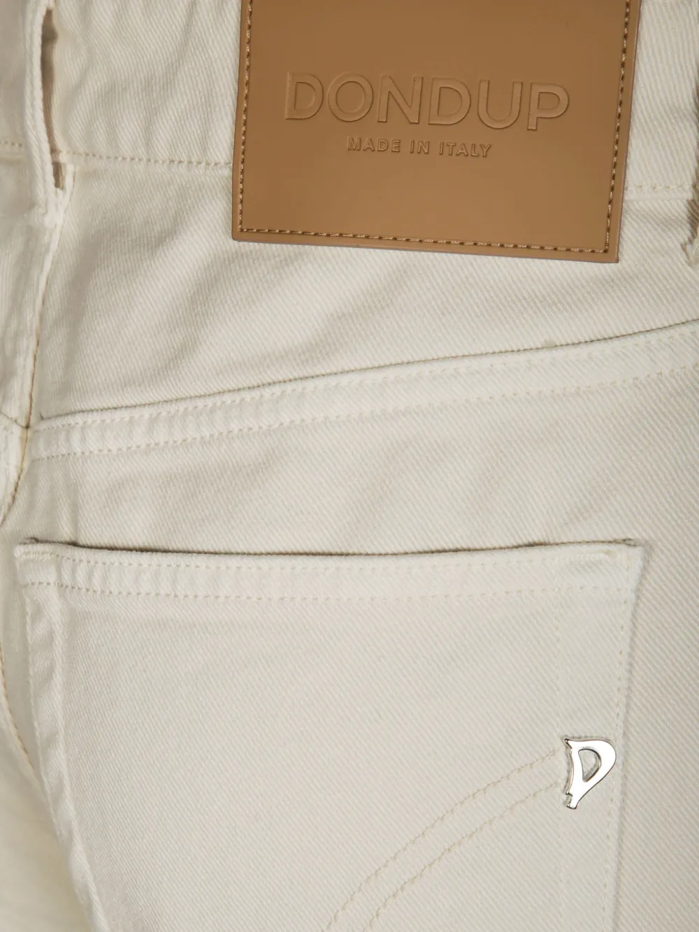 DONDUP Ruby Gioie jeans met omgeslagen pijpen Beige