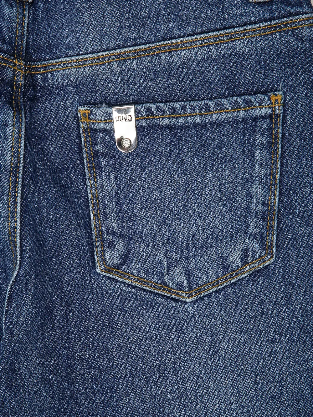 Liu •jo Whiskering-effect Jeans In Blue