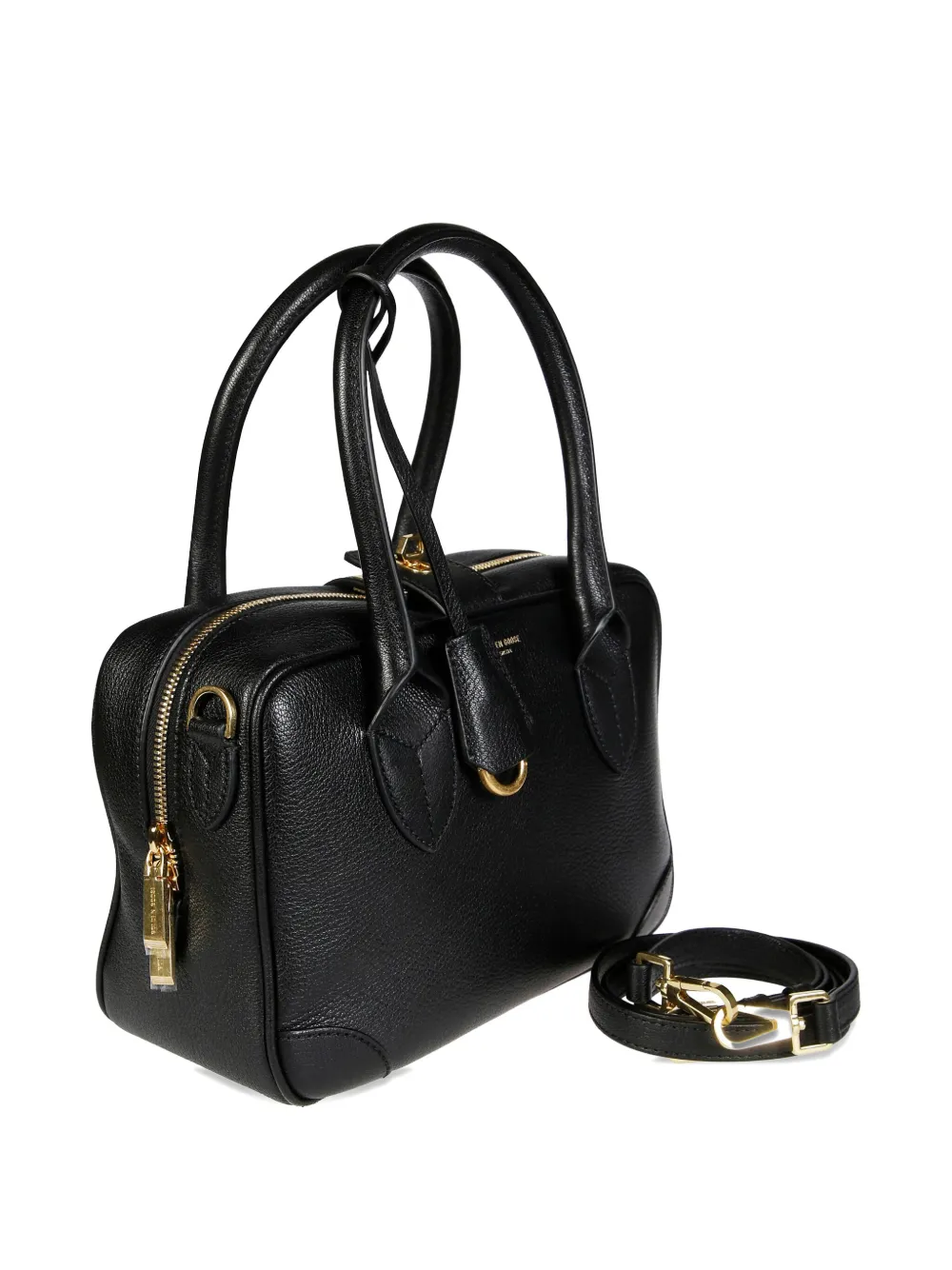Golden Goose Vita Leather Tote Bag In Black
