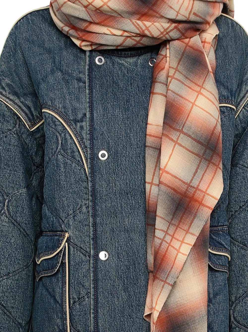  Marbell Quilted Pocket Jacket - Blue 