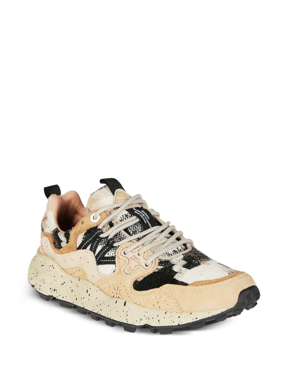 FLOWER MOUNTAIN Sneakers met logodetail Beige