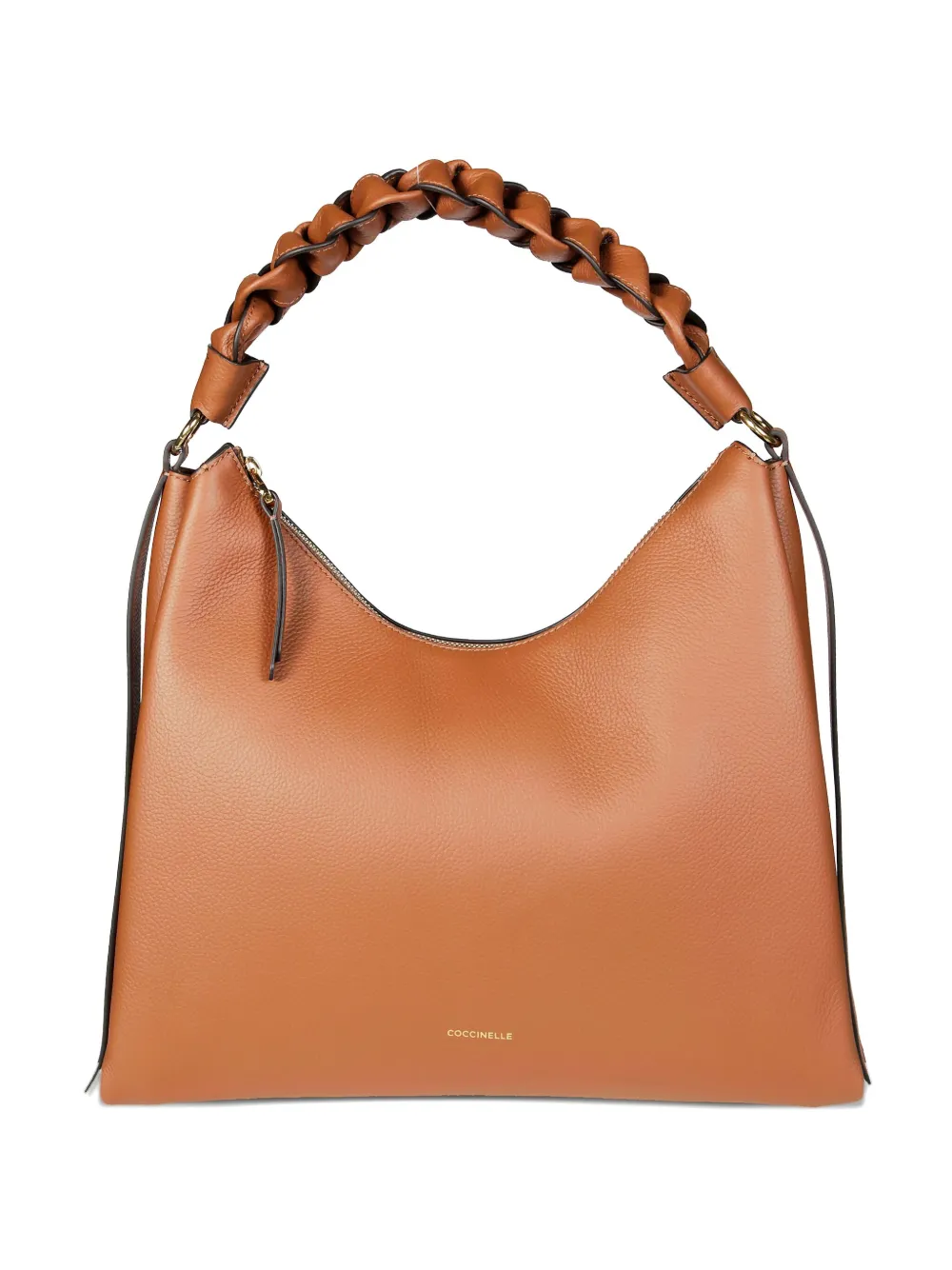 Coccinelle medium Boheme braided-handle shoulder bag - ブラウン Coccinelle medium Boheme braided-handle shoulder bag - ブラウン