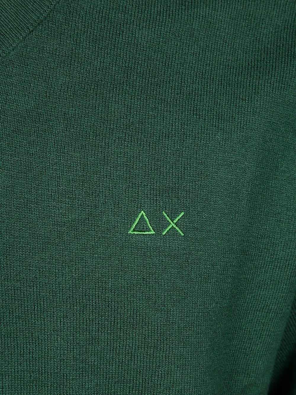 Sun68 Trui met V-hals Groen