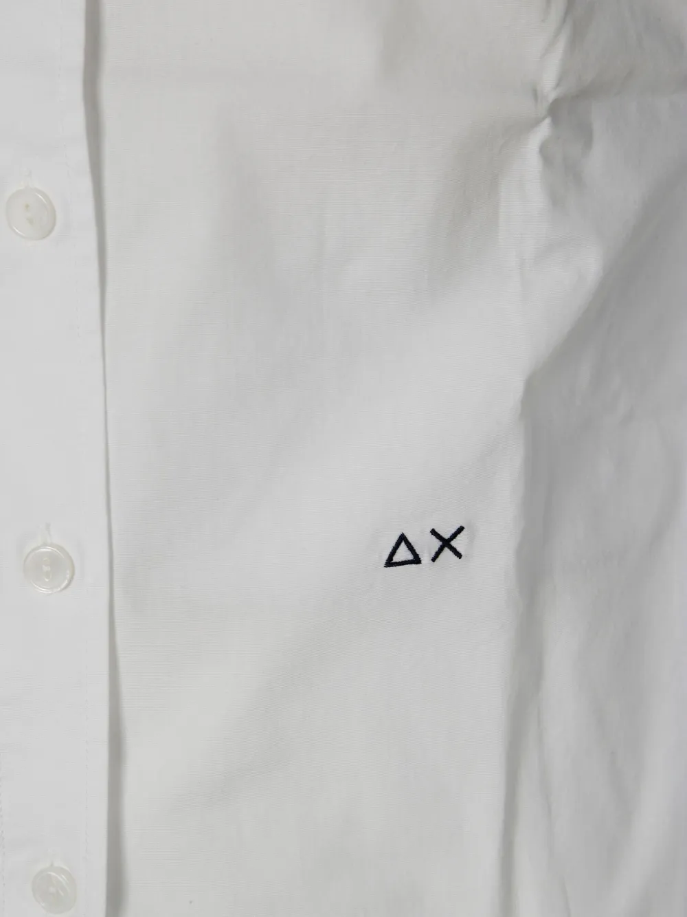 Sun 68 Long Sleeve Shirt In White
