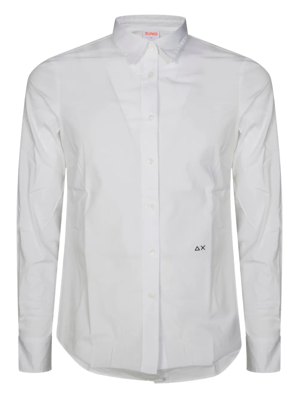 Sun 68 Long Sleeve Shirt In White