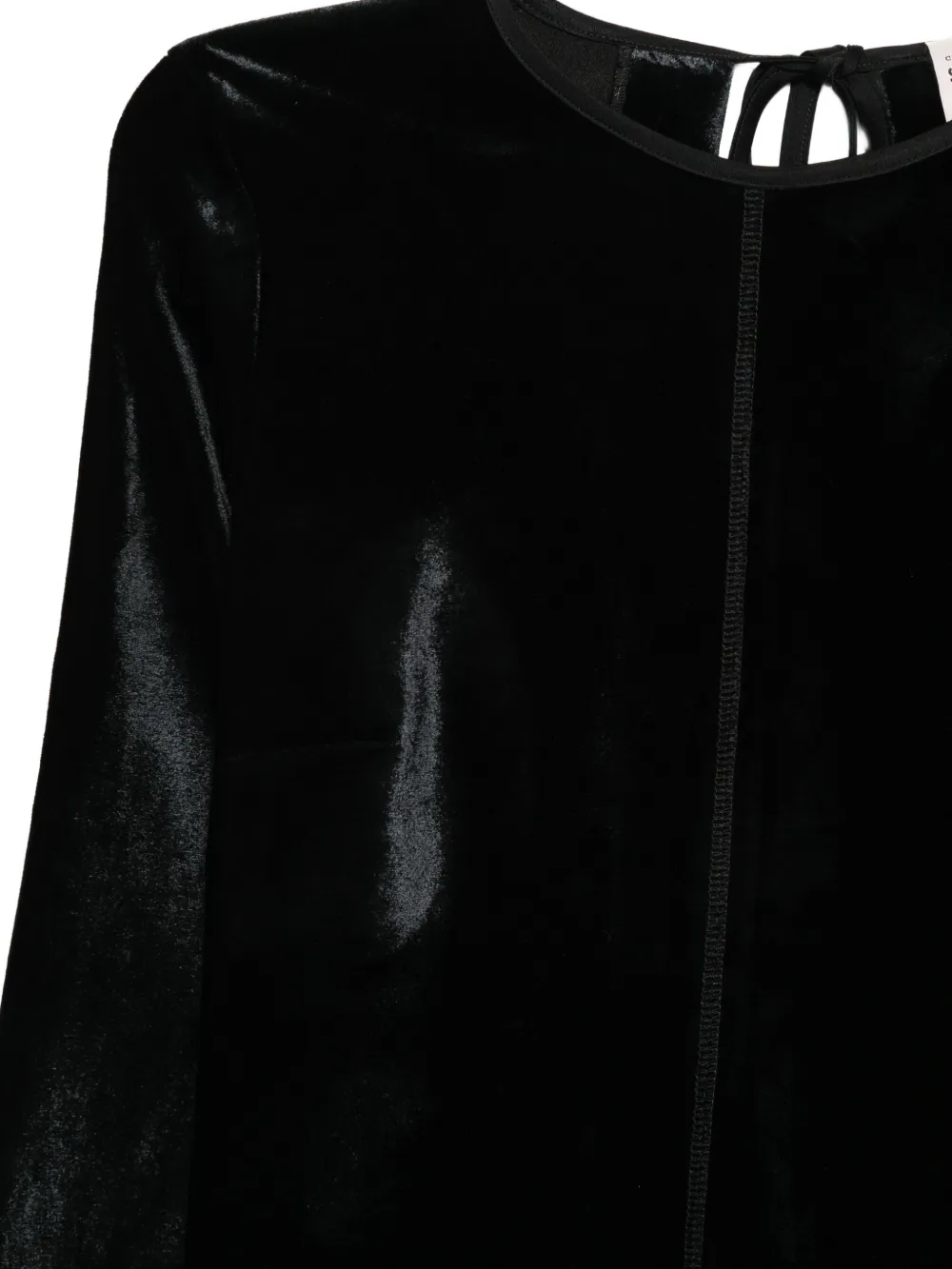 Semicouture Jurk met striksluiting Zwart