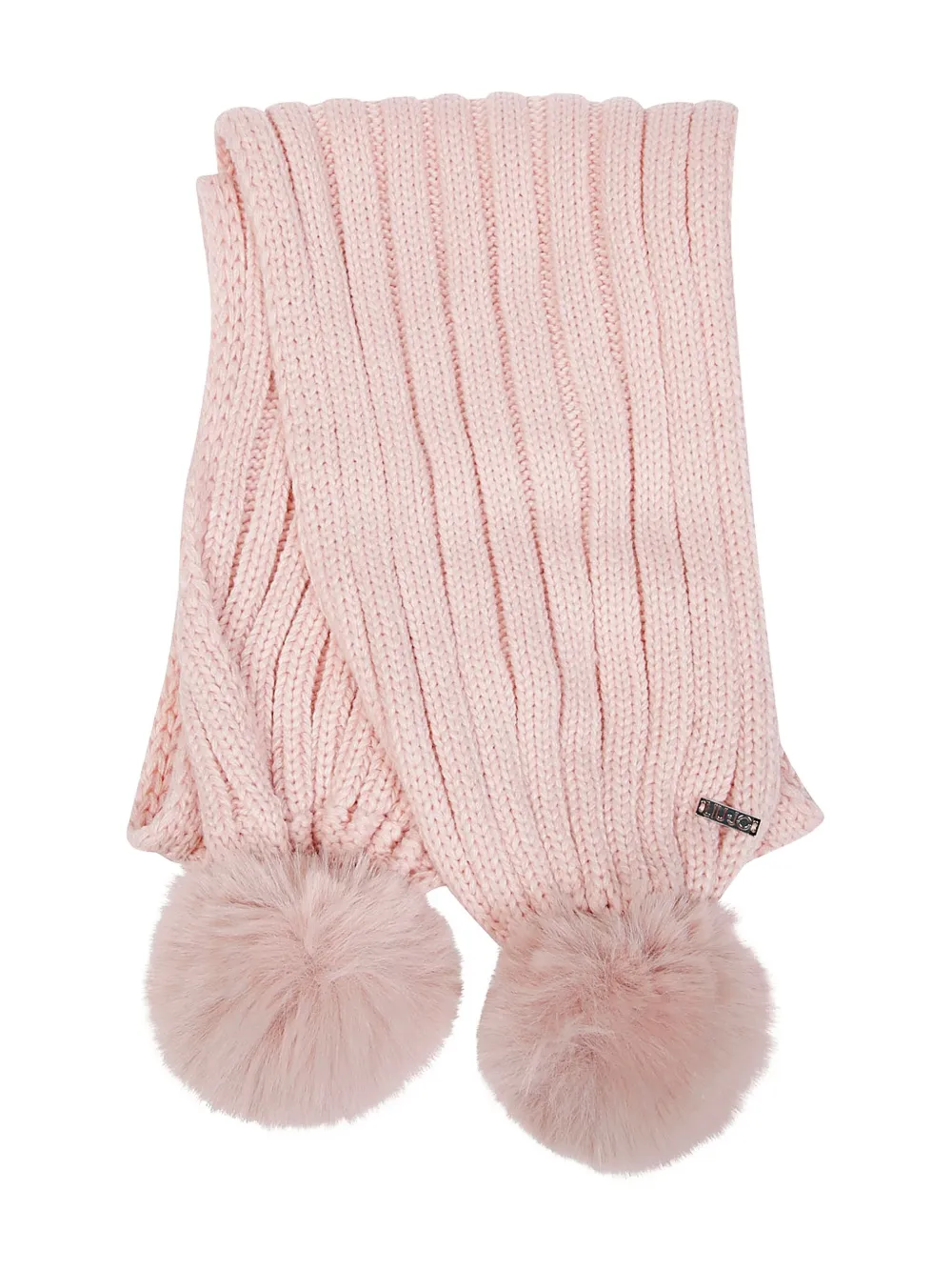 Liu Jo Kids pom-pom detail scarf | Pink | Image 1
