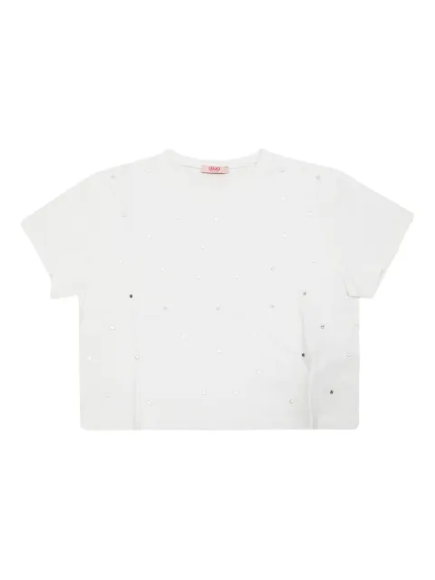 Liu Jo Kids strass-embellishment short-sleeve T-shirt