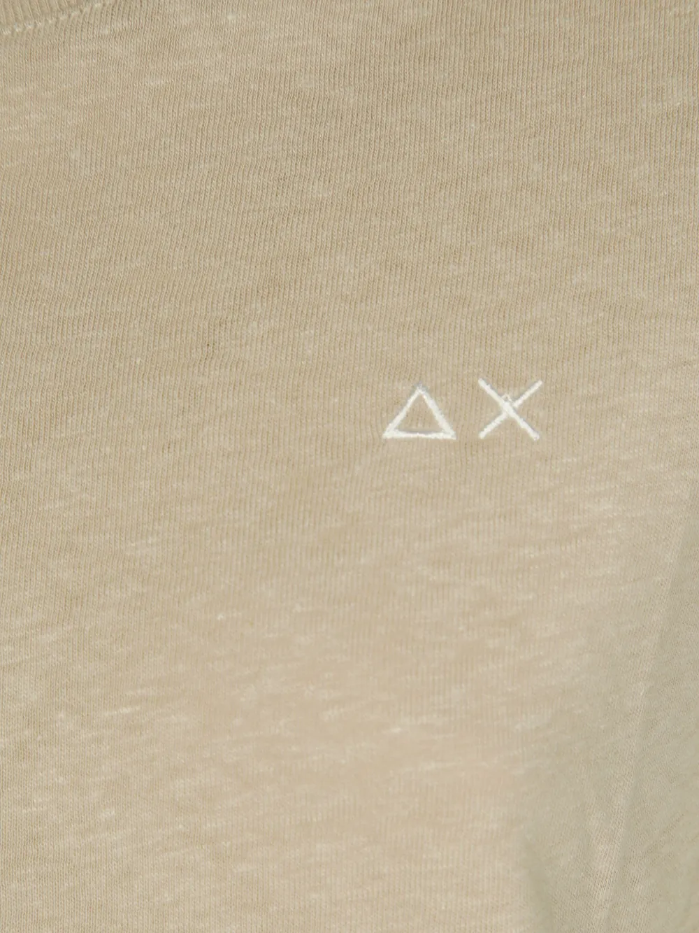 Sun 68 Embroidered T-shirt In Brown