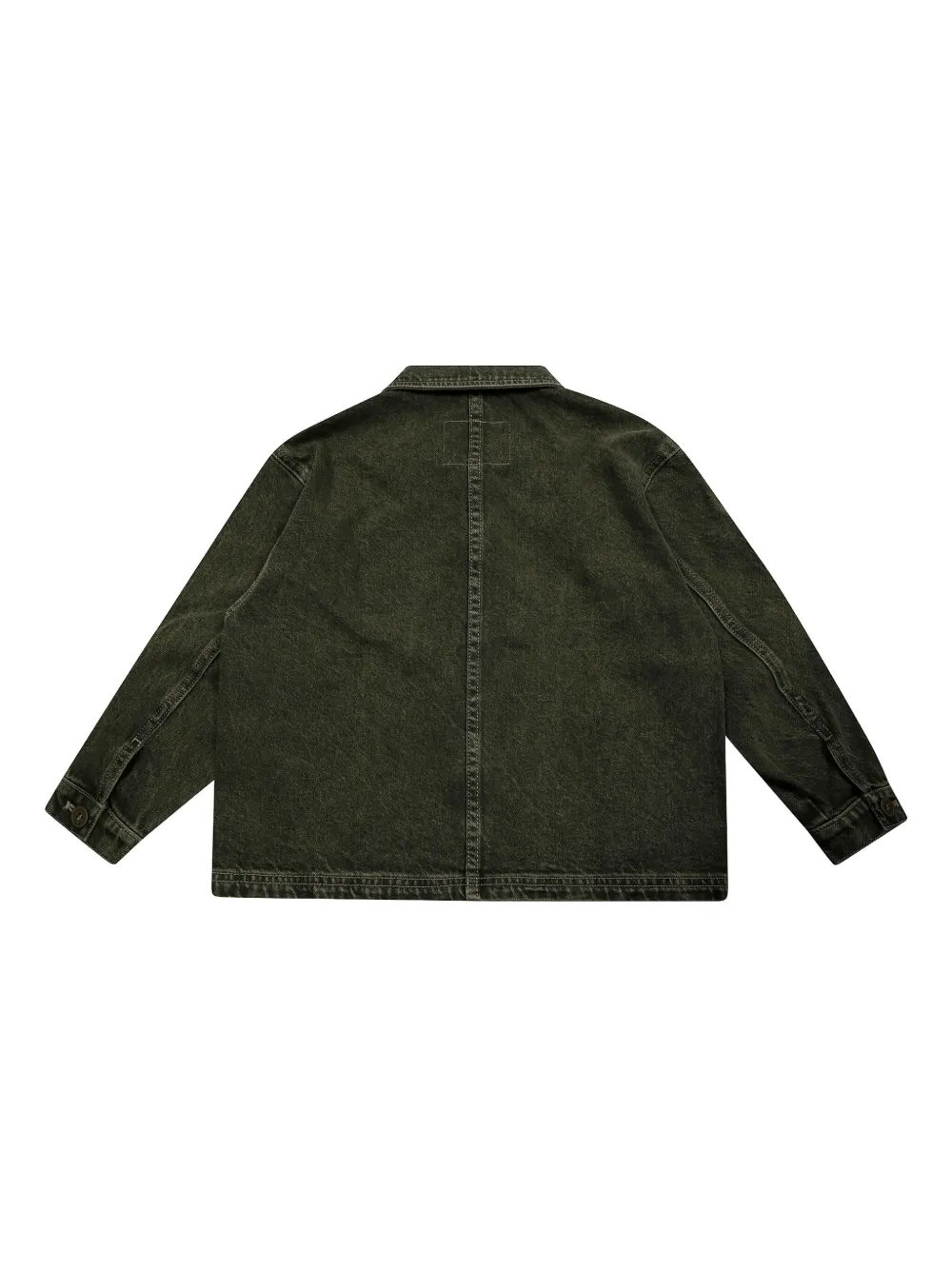 American Vintage Kids Uzatown spijkerjack met knopen Groen