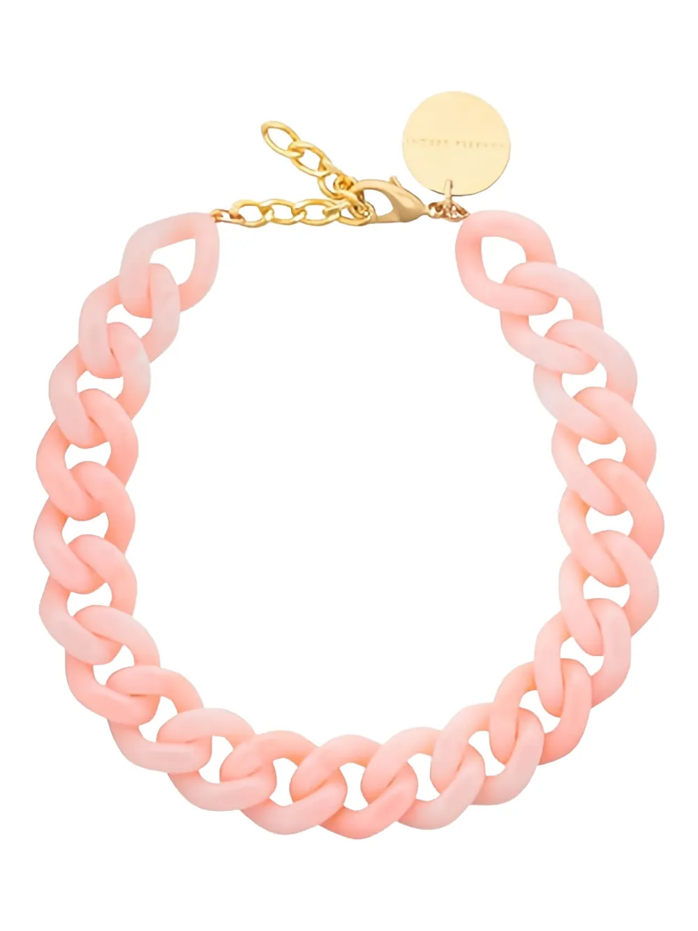 Vanessa Baroni Chain-link Necklace In Pink