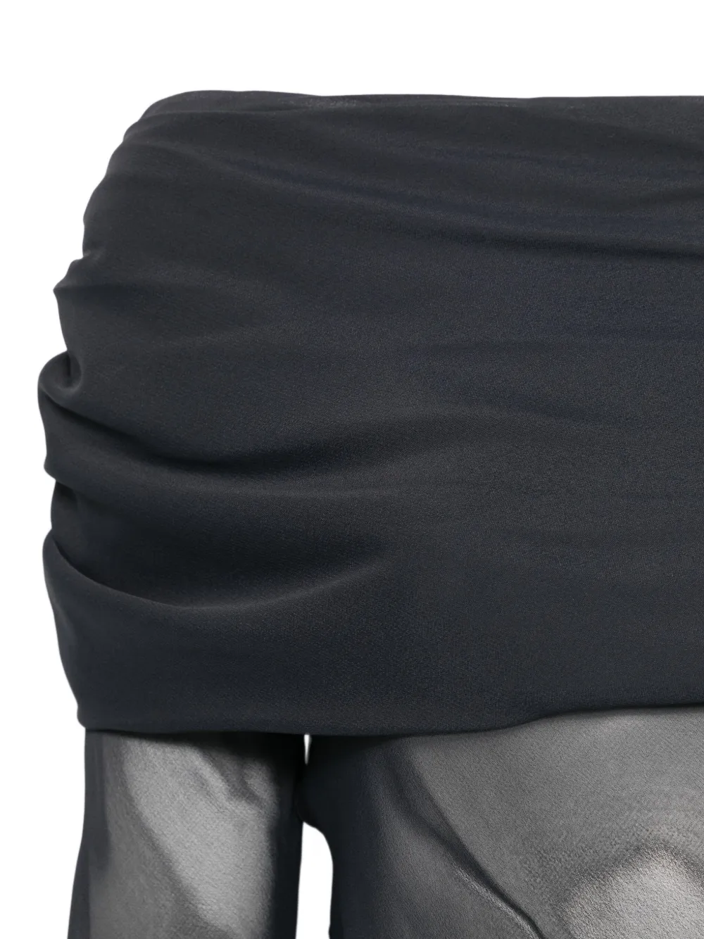 Semicouture Doorzichtige top Zwart