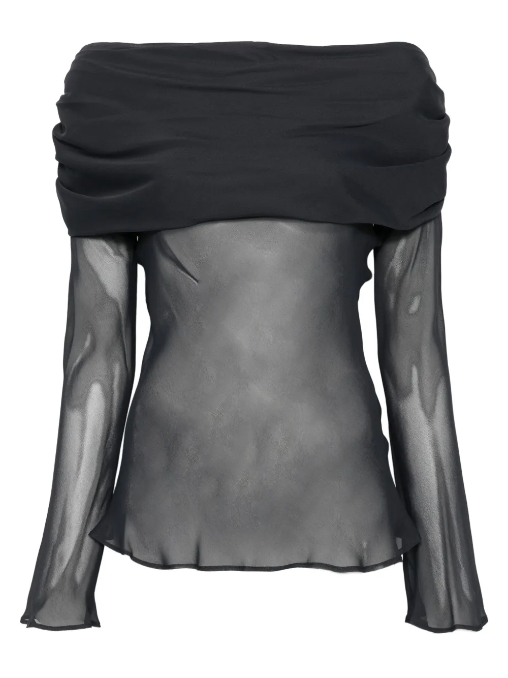 Semicouture top traslúcido | negro | Image 1
