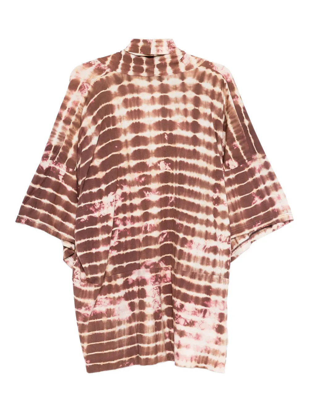 YAVI Mansi blouse met tie-dye print - Bruin