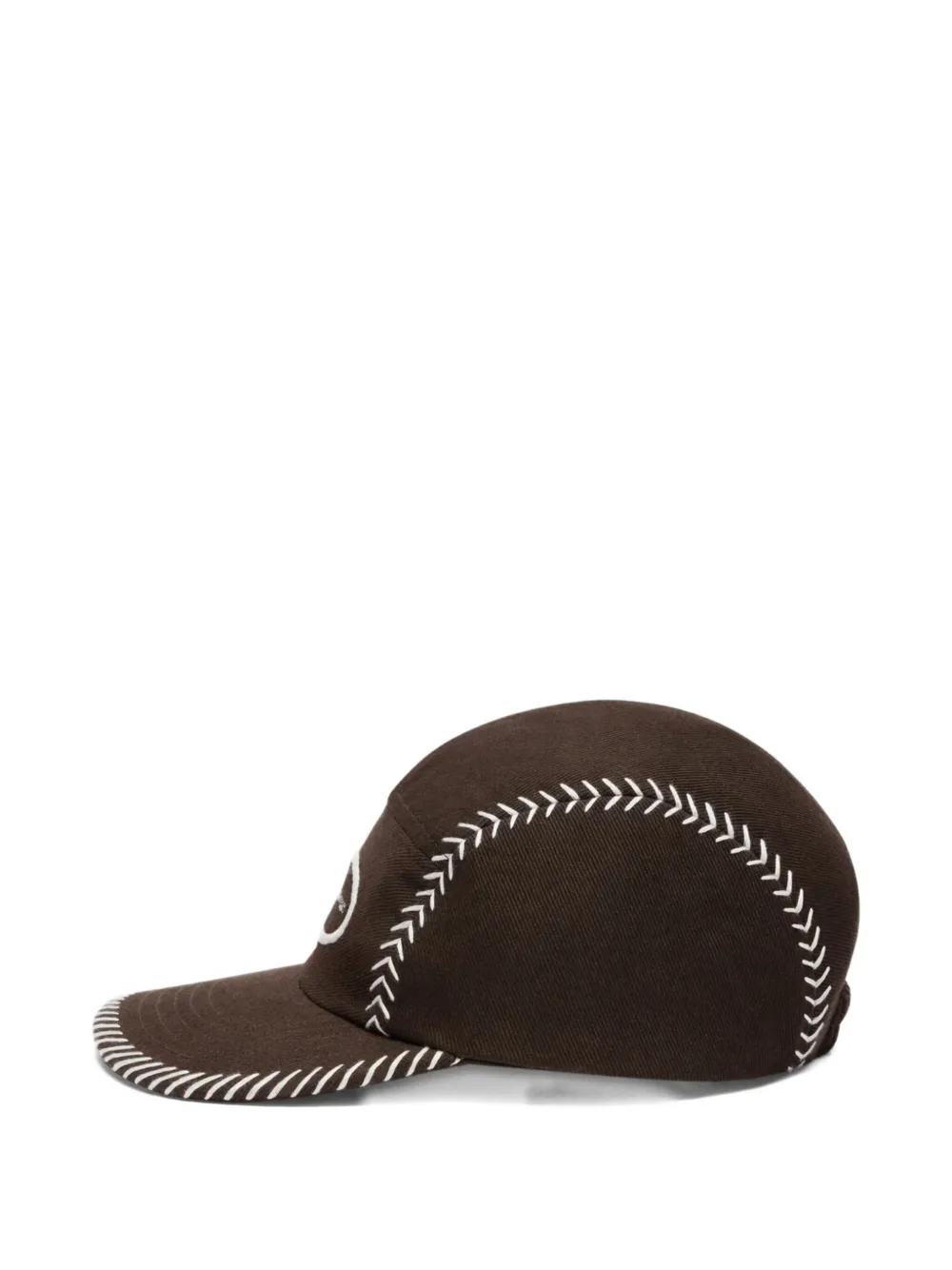 Jacquemus baseball-stitching cap - Bruin