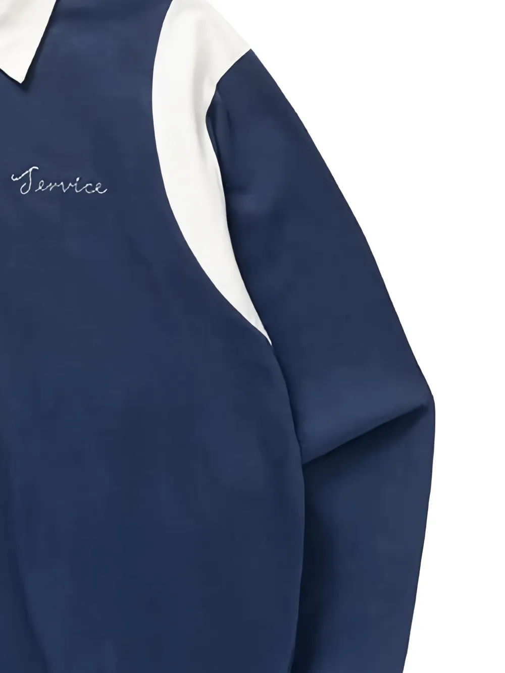 Service Works long-sleeve polo shirt - Blauw