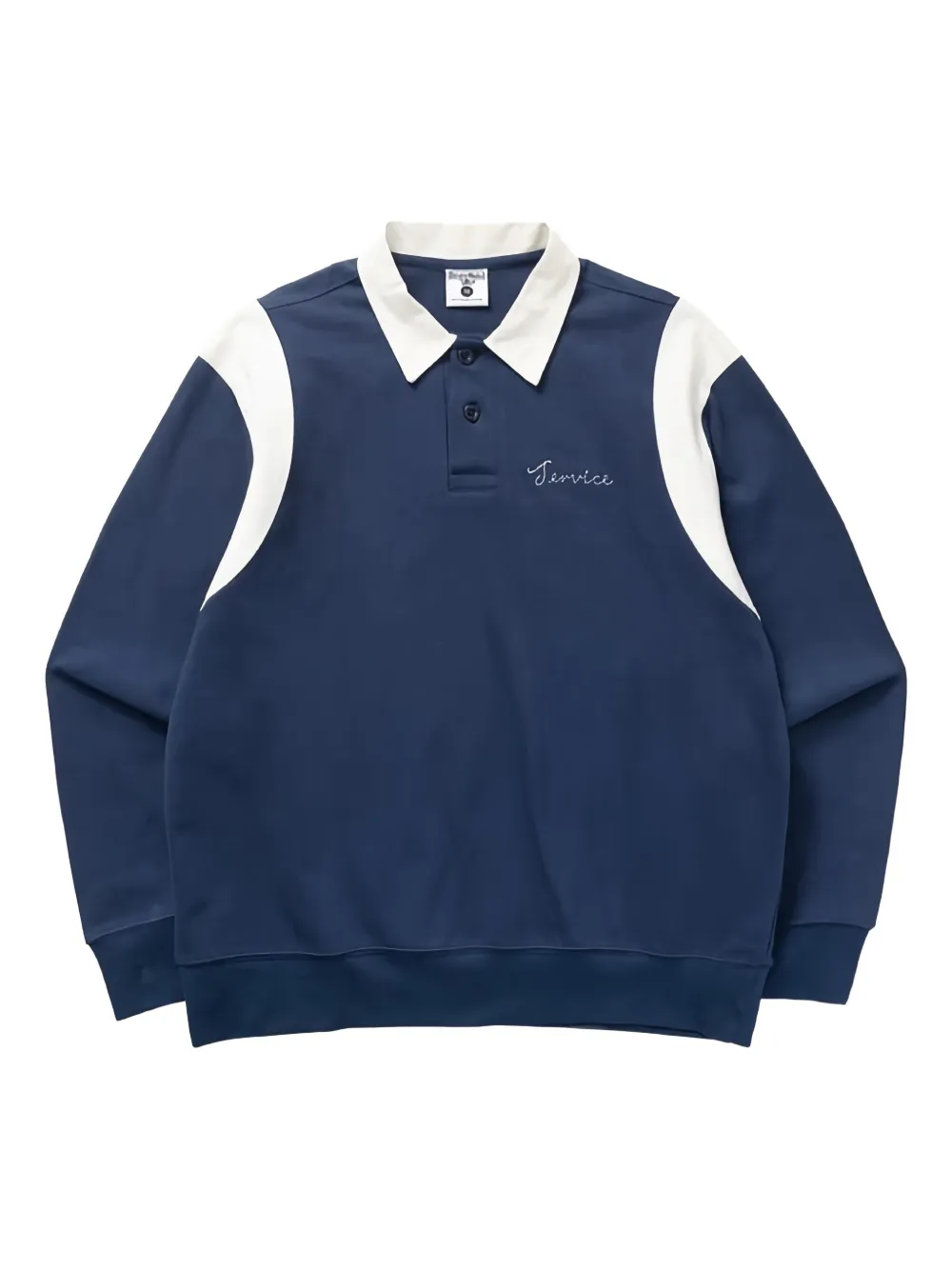 Service Works Long-sleeve Polo Shirt In Blue