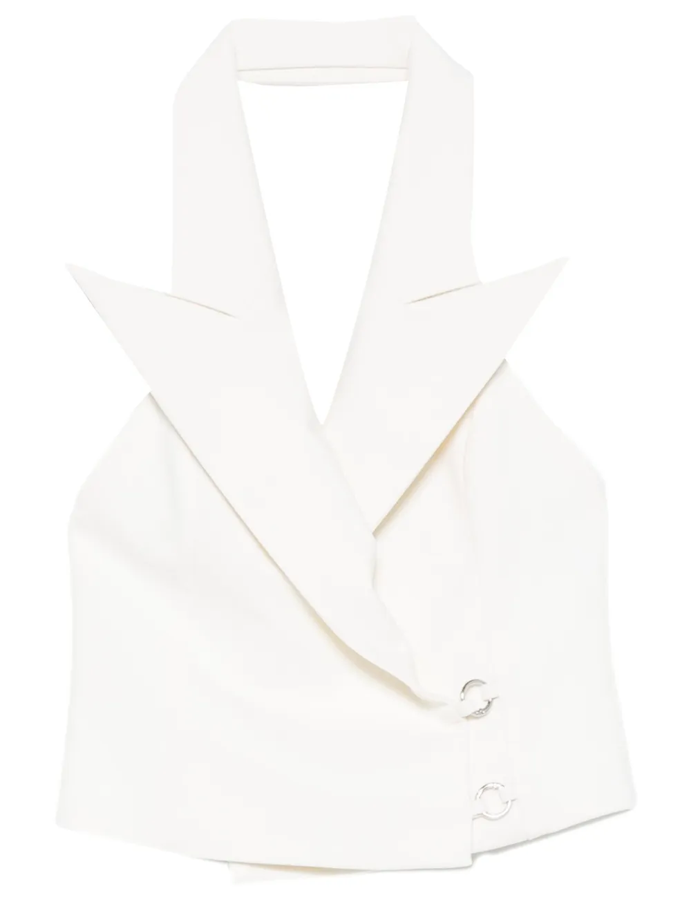 MEDEEA ring-detail vest | White | Image 1