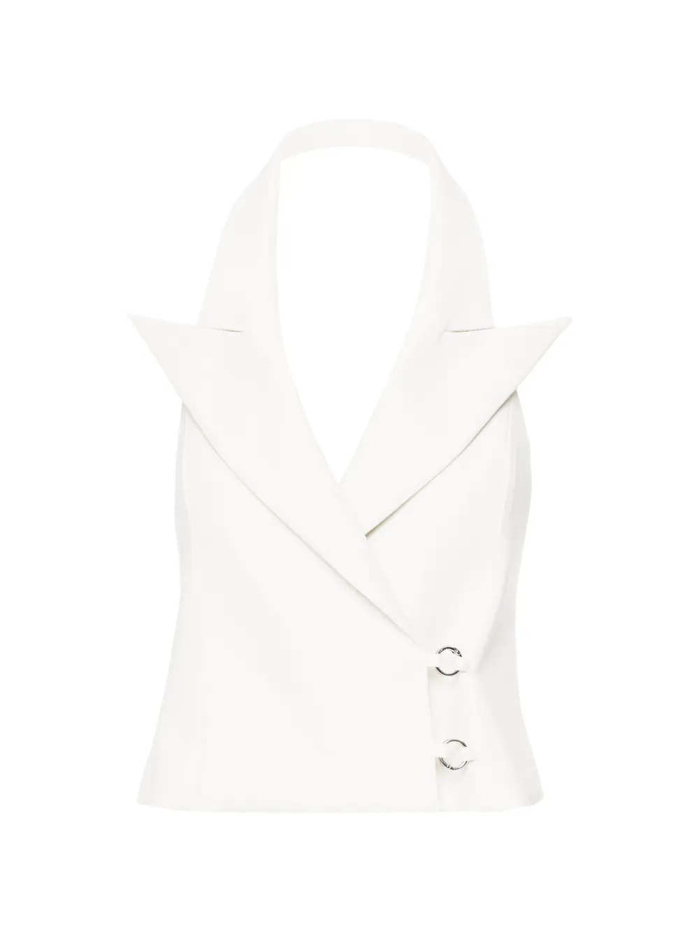 MEDEEA ring-detail vest - Bianco