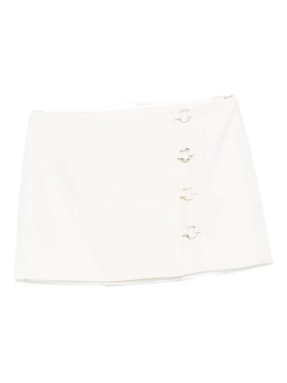 Medeea Wool A-line Skirt In White