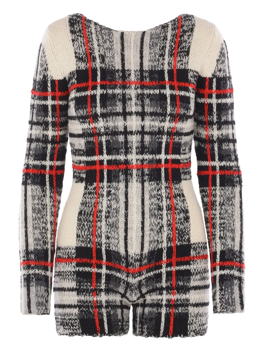 Duran Lantink Check Knit Jumpsuit In Multi