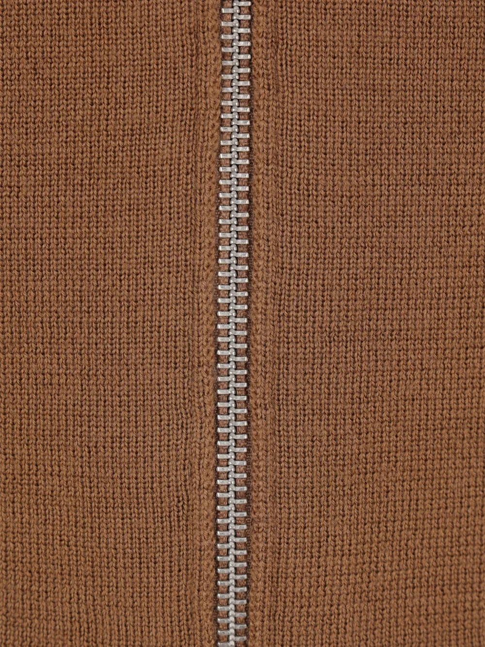  Zomer Logo-patch Zip-fastening Cardigan - Brown 