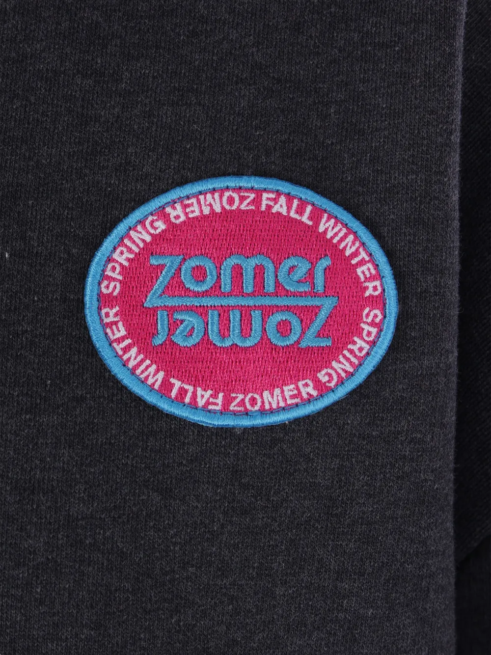  Zomer Logo-patch Hoodie - Grey 