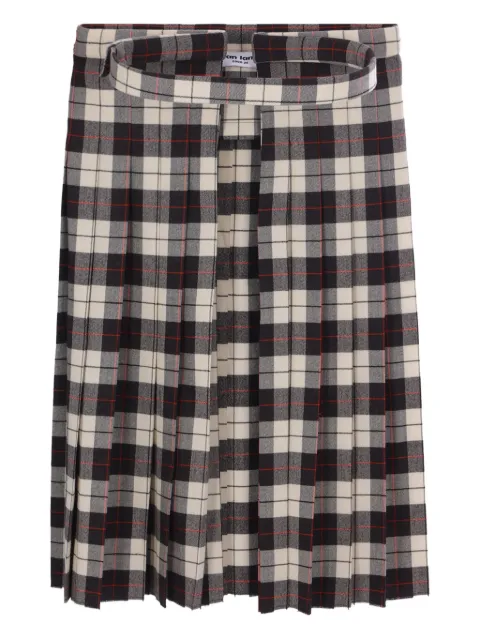 Duran Lantink tartan-pleated skirt