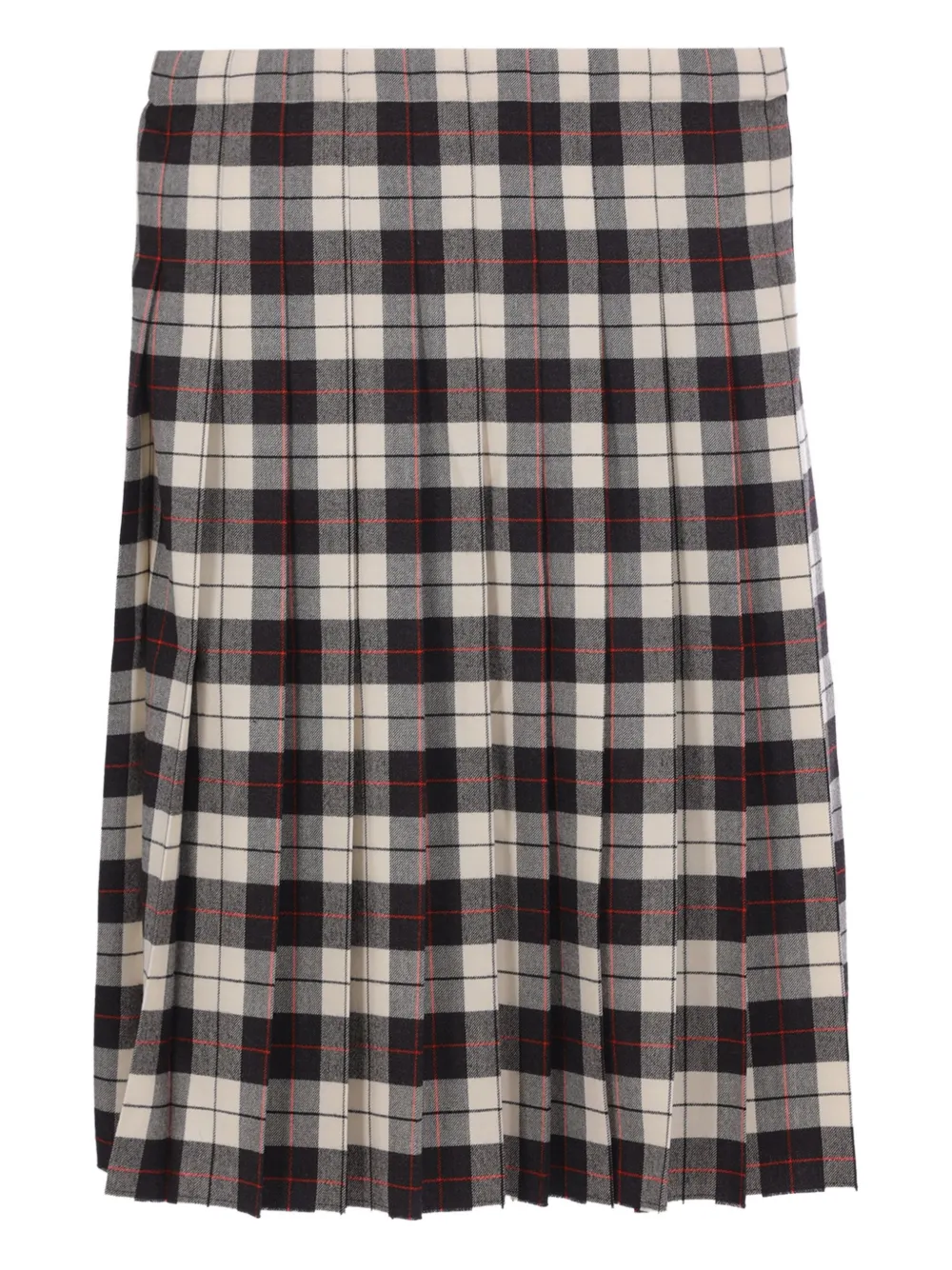 Duran Lantink Tartan-pleated Skirt In Multi
