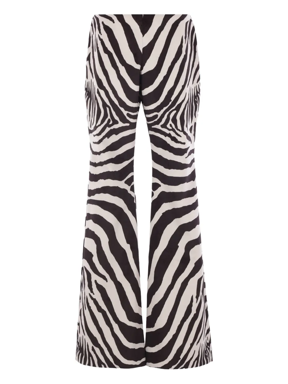 Duran Lantink zebra-print flared trousers | noir | Image 1