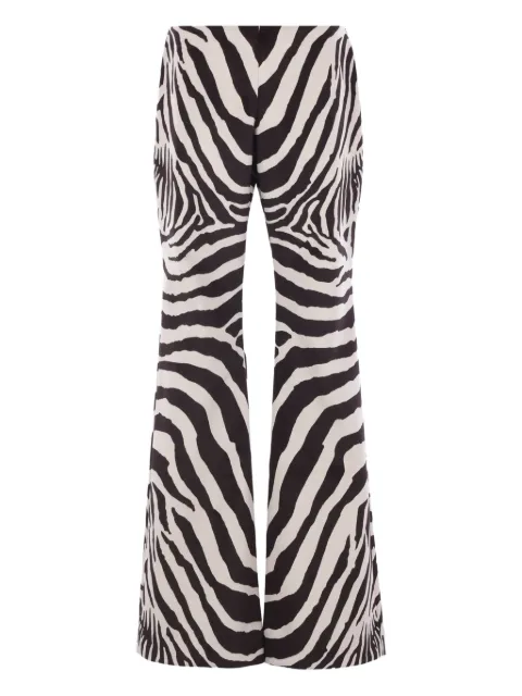 Duran Lantink zebra-print flared trousers