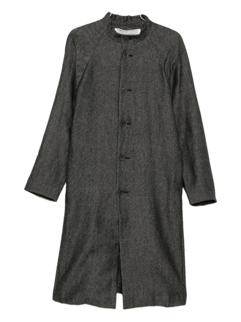 Individual Sentiments single-breasted collarless coat